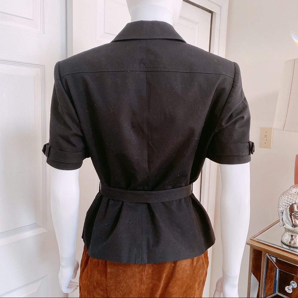 TAHARI  Safari Style Short Sleeves Blazer - Picture 4 of 7